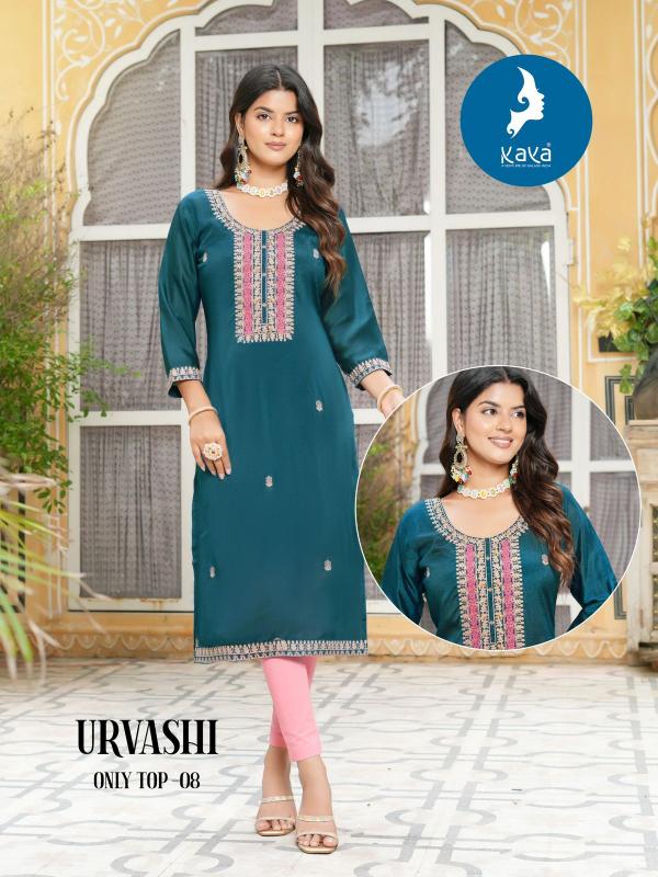 Kaya Urvashi Vichitra Silk Designer Kurti Collection